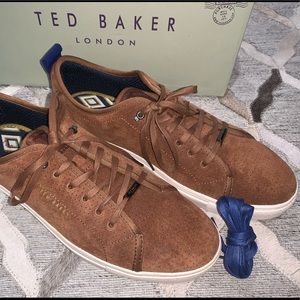 Ted Baker Kalix Perforated Suede Sneakers
